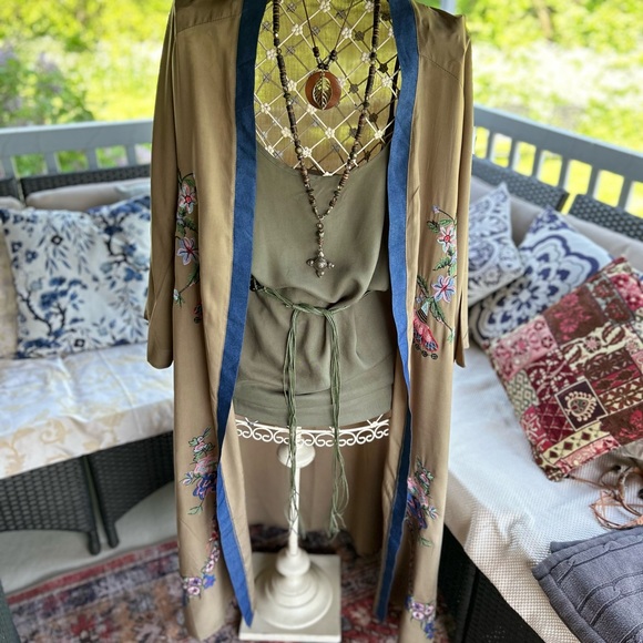 boho kimono with embroidery onesize new - Picture 9 of 9